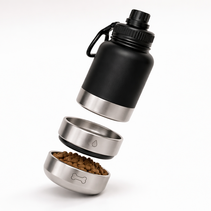 DogWay – Gourde 3-en-1 Eau & Repas pour Chien